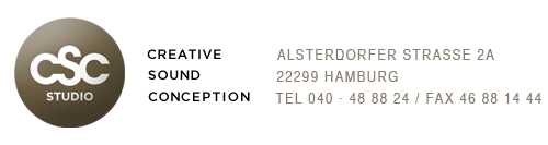 csc tonstudio hamburg